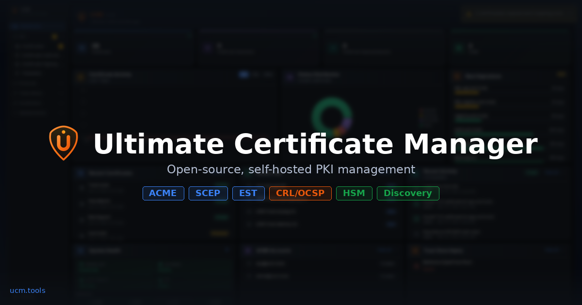 UCM — Ultimate Certificate Manager